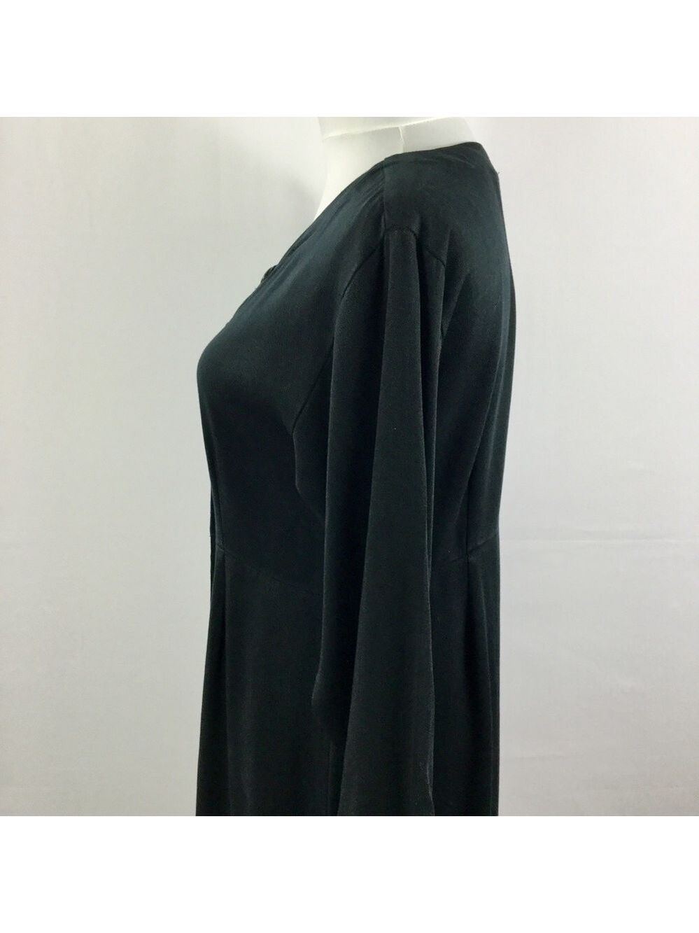 Vintage KIKO COMFORT CLOTHING Empire Waist Maxi Shirt Dress 100% Tencel Size S - Picture 5 of 16